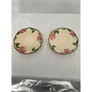 Franciscan Desert Rose Saucer Set‎ Of 2
